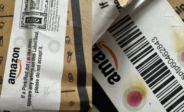 Amazon; ആമസോൺ പാക്കേജിൽ ഈ പിങ്ക് ഡോട്ടുകൾ കണ്ടാൽ സ്വീകരിക്കരുത്!!!